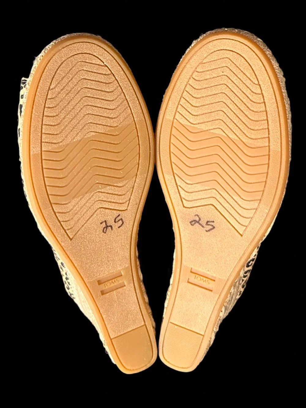 TOMS Michelle Wedge Espadrilles Size 10 NWOT